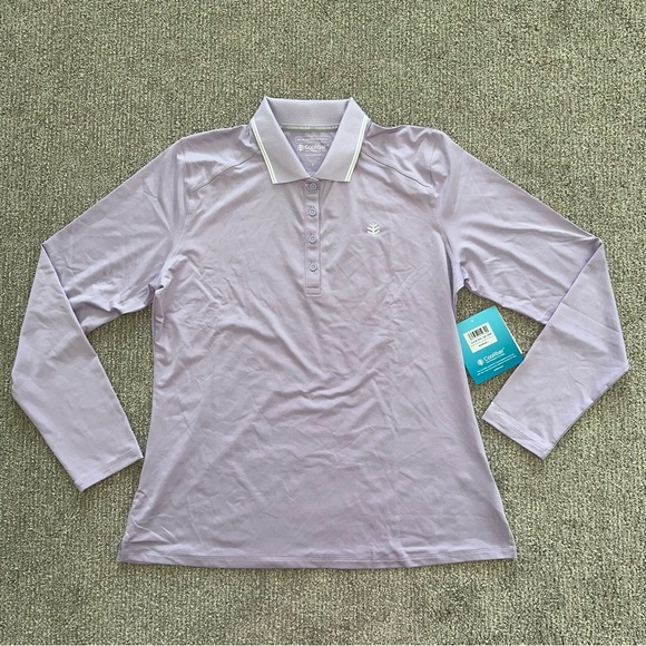 Coolibar Tops - Coolibar UPF 50+ Women's Prestwick Golf Polo - Sun Protective Size Large